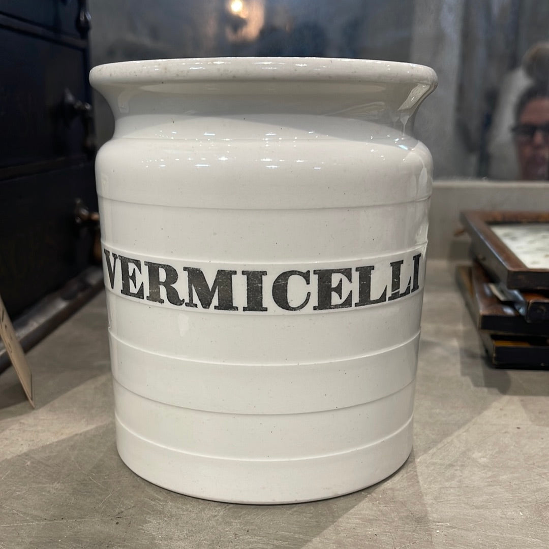 Ironstone Vermicelli Storage Jar