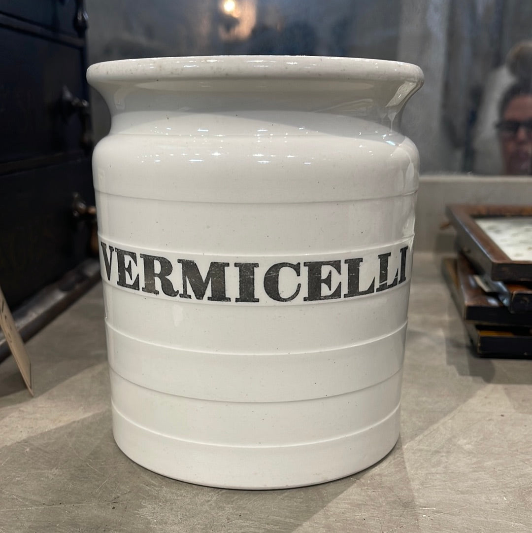Ironstone Storage Jar with Lid