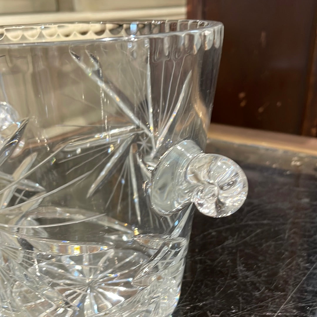 Small Heavy Crystal Ice Bucket UK 1890