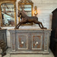 Hand-Carved Spanish Hardwood Horse Sculptures