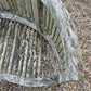 Weathered English Circa 1930 Teak Curved Bench