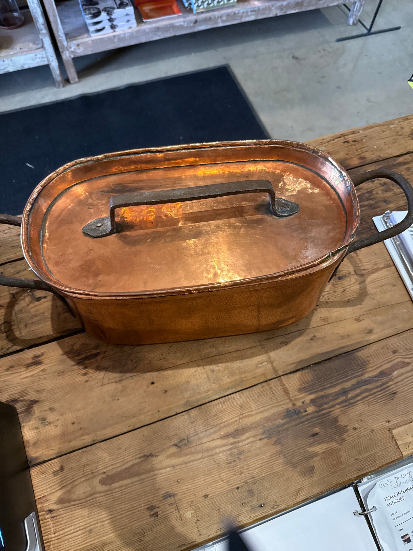19th Century French Copper Daubière