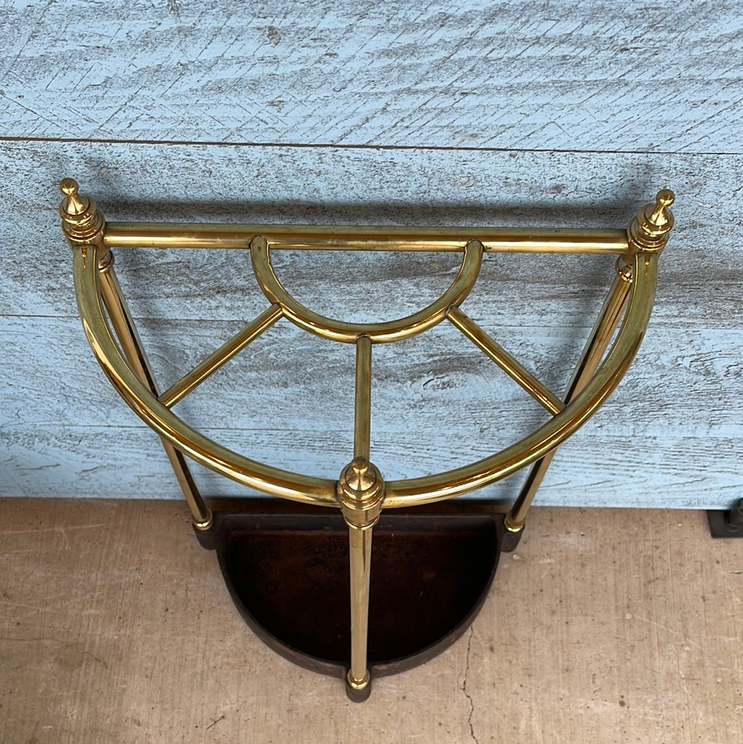 Brass Stick Stand with Cast Iron Bottom