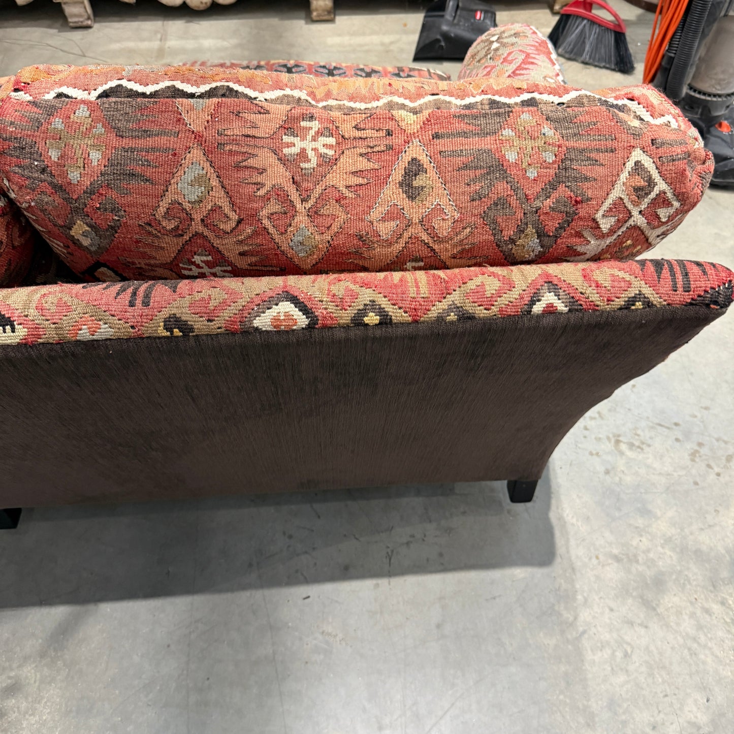 George Smith Anatolian Kilim Upholstered Sofa from Smith Workshop