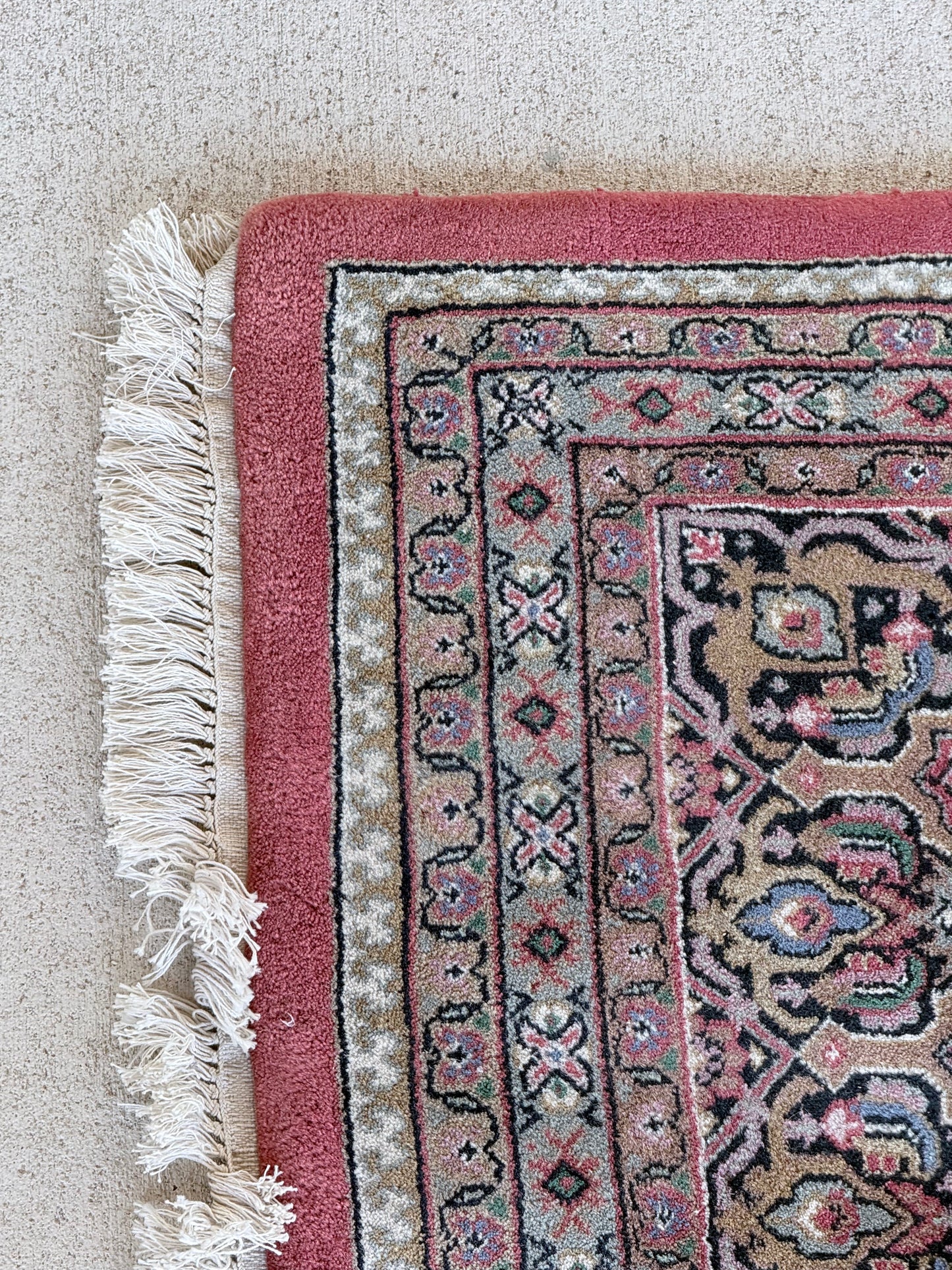 #133 Burgandy Medallion Rug