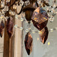 6 Arm Chandelier with Amethyst Tear Drop