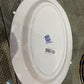Boch “Grand Bouquet” Medium Blue And White Oval Ironstone Plate
