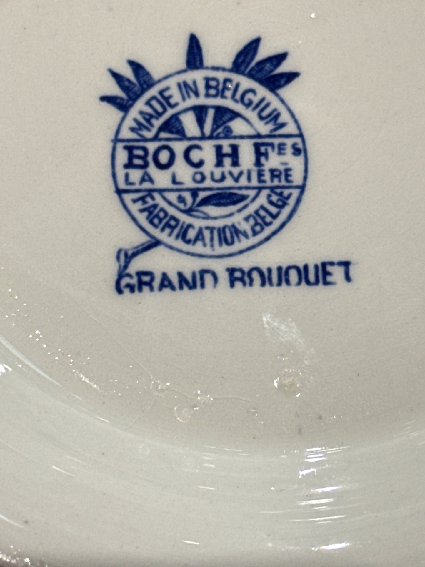 Boch “Grand Bouquet” Blue And White Ironstone Soupiere