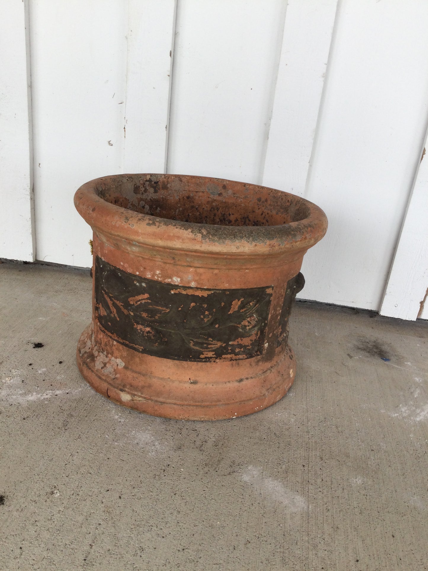 Terracotta Pot With Fruit Design