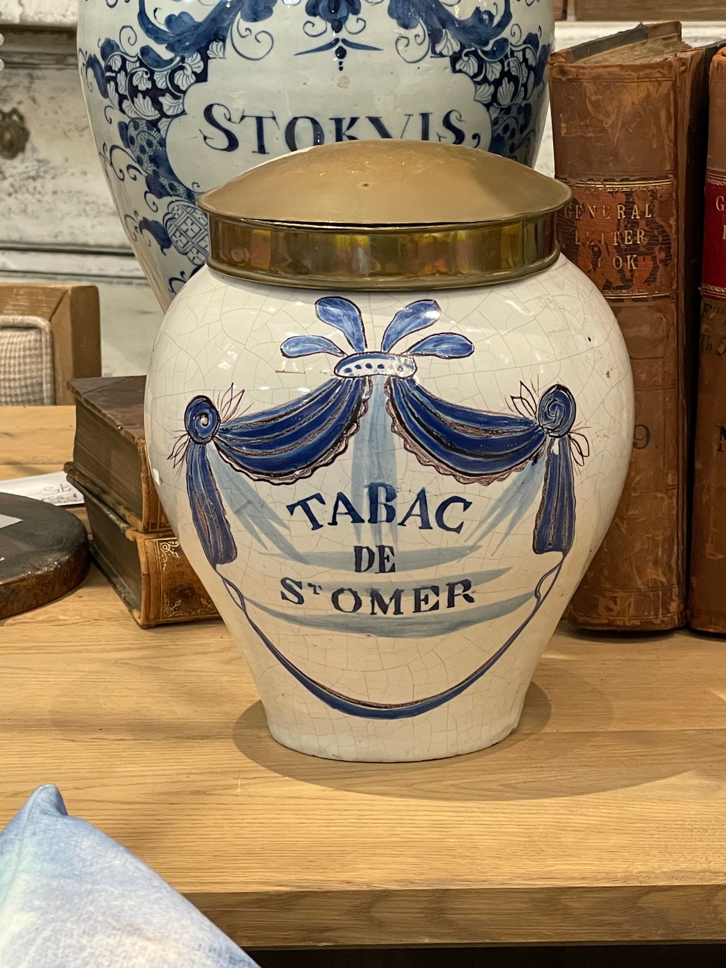 Blue and White Glazed Tobacco Jars circa 1800