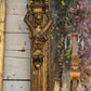 Monumental Louis XVI Style Giltwood Mirror with Foliate Crest