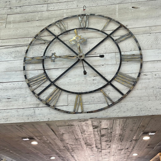 Large iron clock