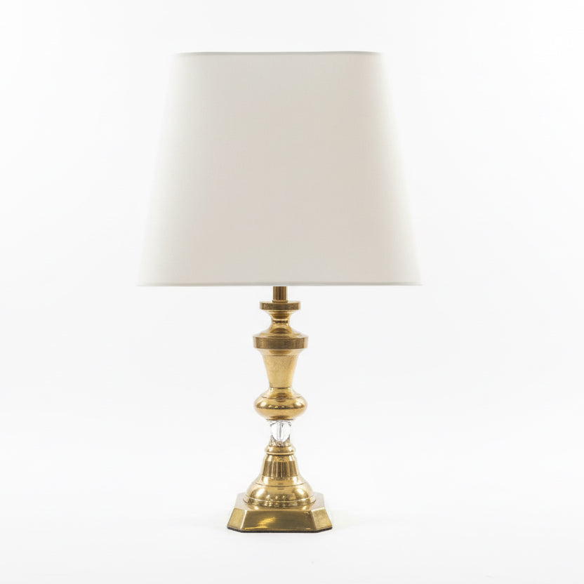 Victorian Brass Candlestick Lamp