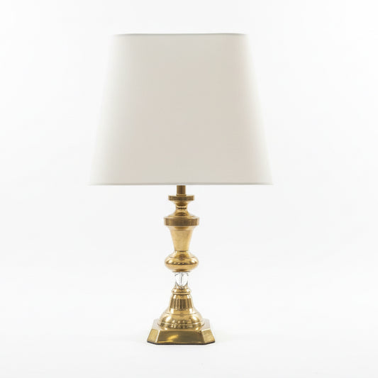 Victorian Brass Candlestick Lamp