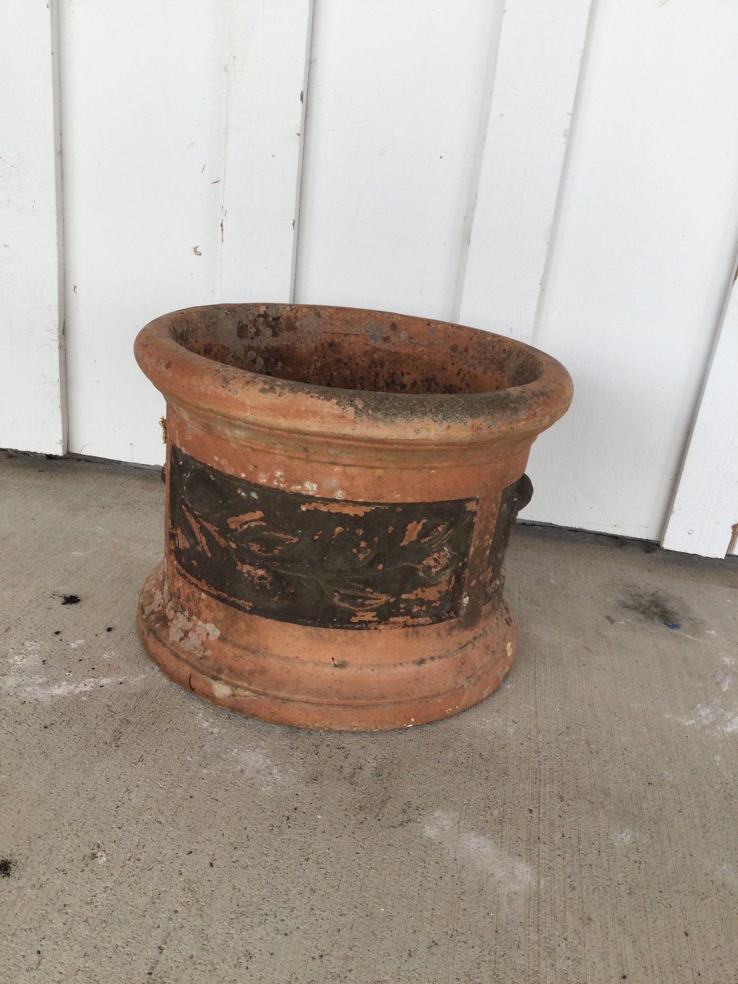 Terracotta Pot With Fruit Design