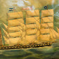19th C. Maritime Ship Sailor's Painted on Sailcloth MCM