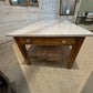 French Style Marble Top Console Table with Two Drawers