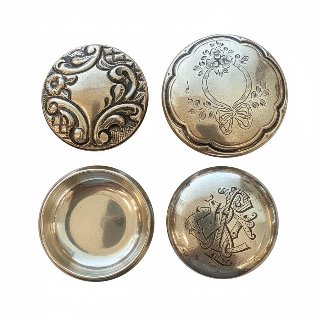 Glass Lidded Jar France - Vanity & Traveling