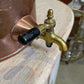 Copper Beverage Dispenser with Brass Spigot Circa 1900
