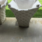 White Basket Weave Pot