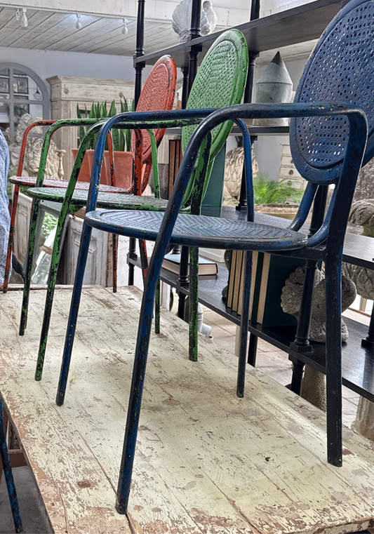 Vintage Colorful Mateo Cafe Chairs