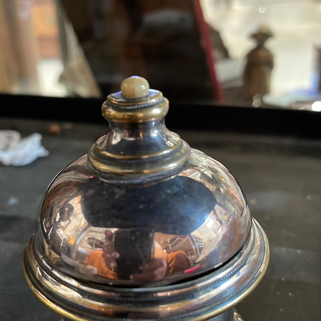 RARE OLD COUNTER BELL or HOTEL RECEPTION, NEW J P PARIS STAMP