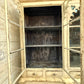 Large 19th Century English Pine Glazed Display Cabinet with Original Glass