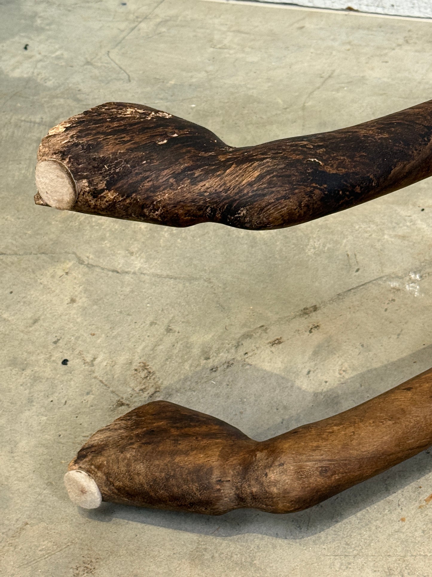 Hand-Carved Spanish Hardwood Horse Sculptures