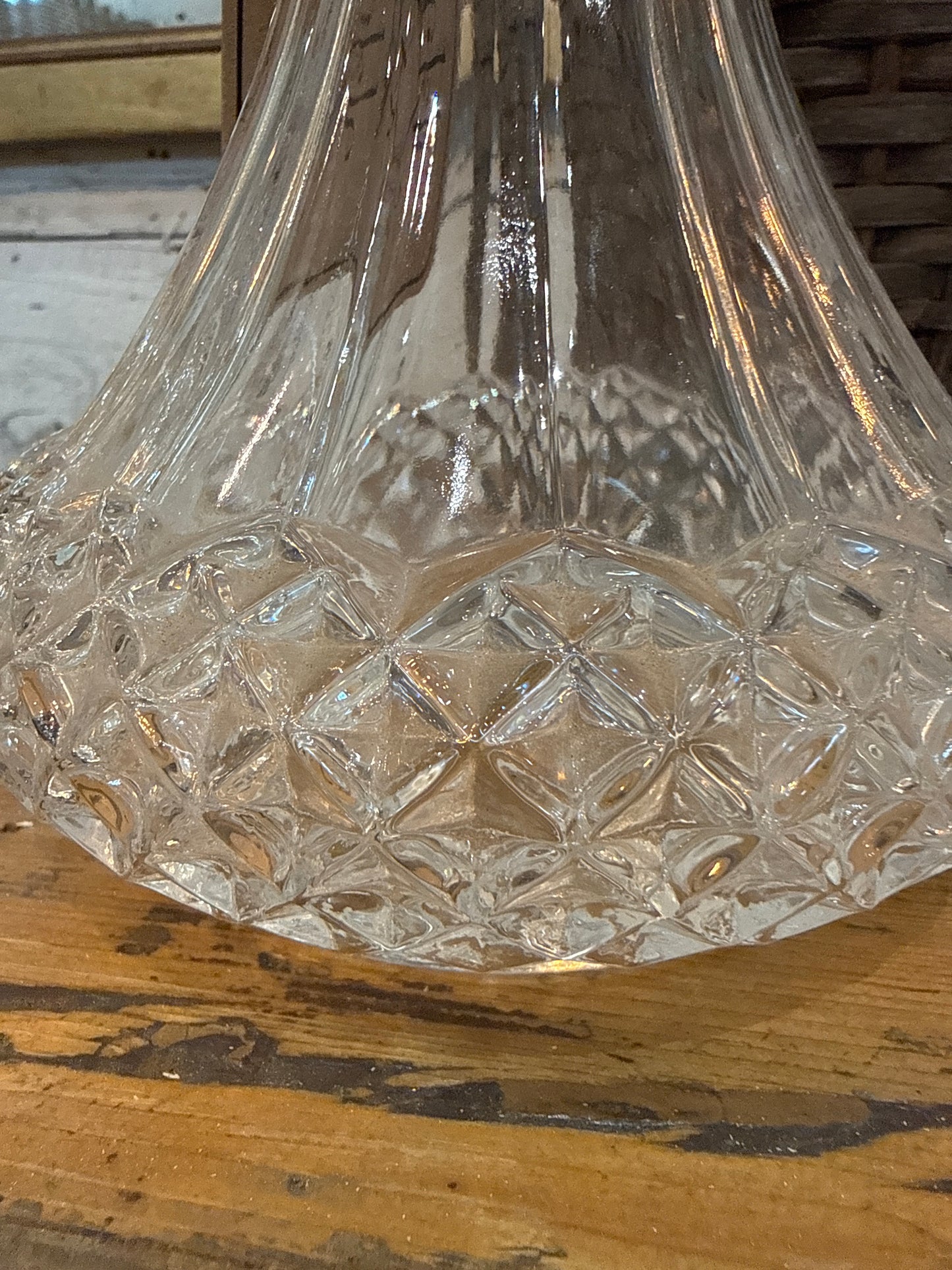 Crystal Decanter - Wide Base