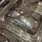 Silver Plate Butler Service Tray with Lid