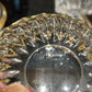 CA11 Gold Rimmed Crystal Bowl Signed Val Saint Lambert