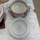 Pink And White Ironstone Soupiere