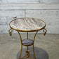 Mid-Century French Neoclassical Style Gilt Bronze and Marble Gueridon Side Table