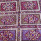 #124 Red Rectangular Motif Runner