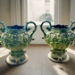 Green Bronze Urns