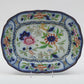 W. Adams & Sons Cobalt Ground Ironstone