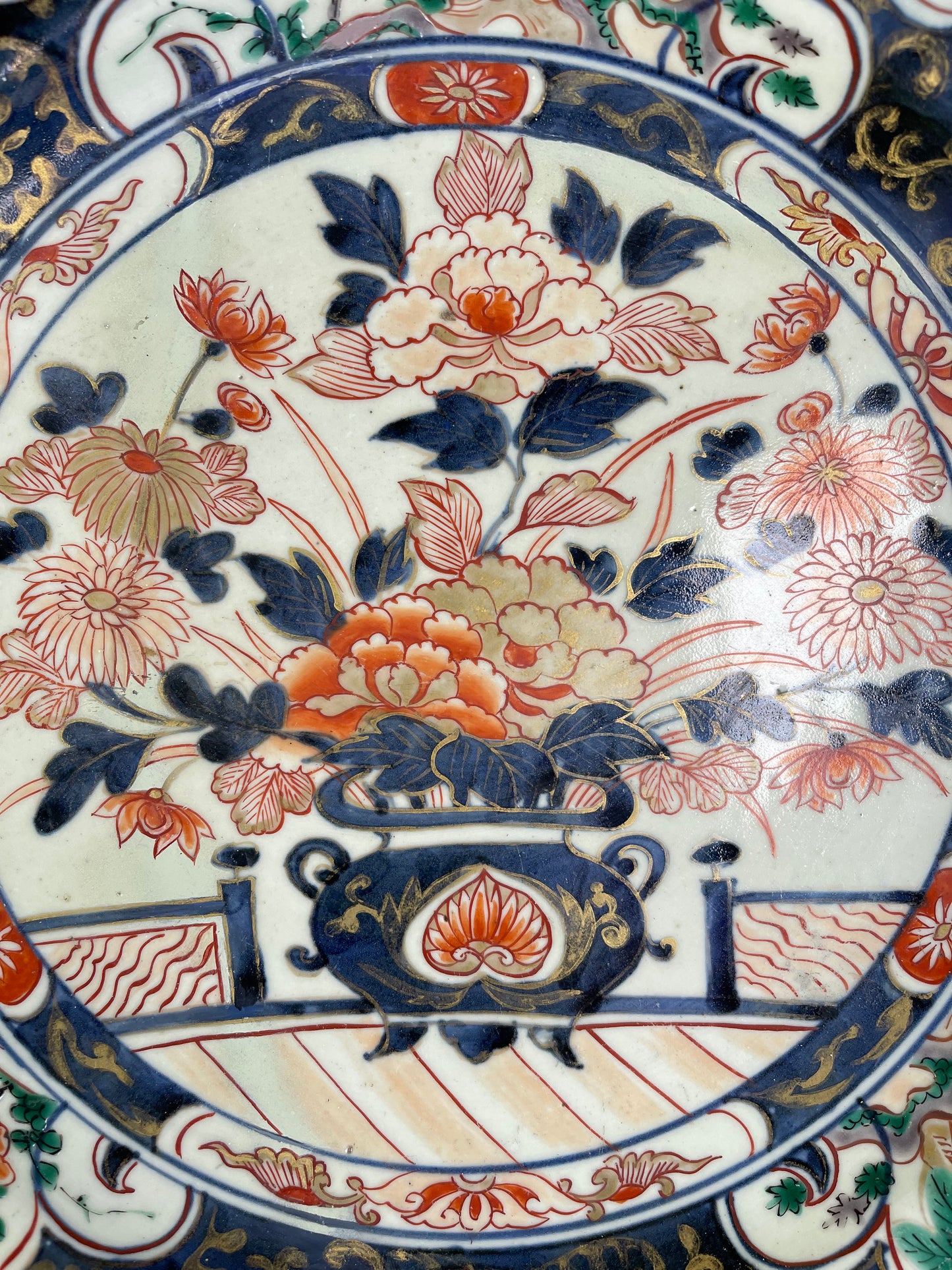 Meiji Imari Charger with Imperial Scenes