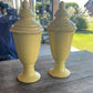 Yellow Urns with Lids