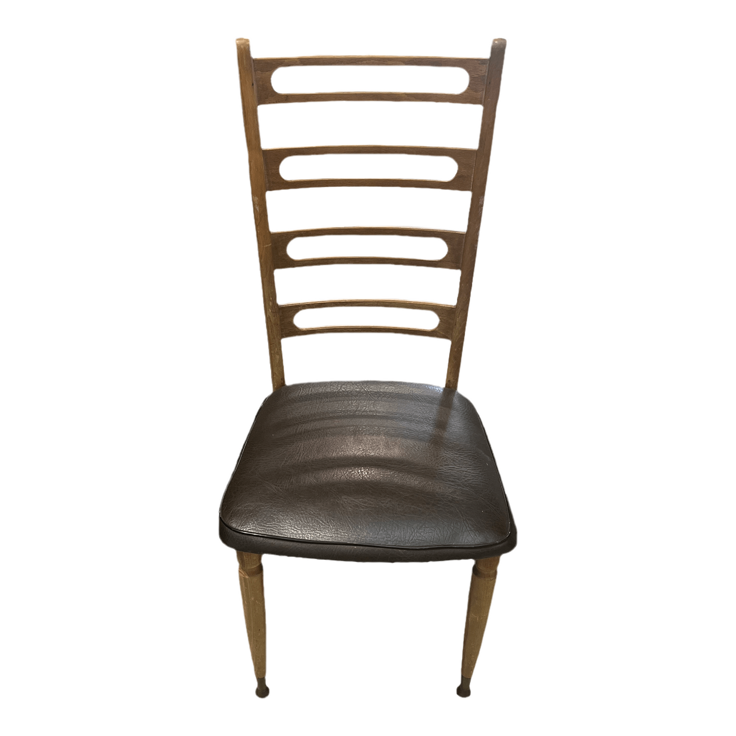 Mid-Century Faux Leather Dining Chair