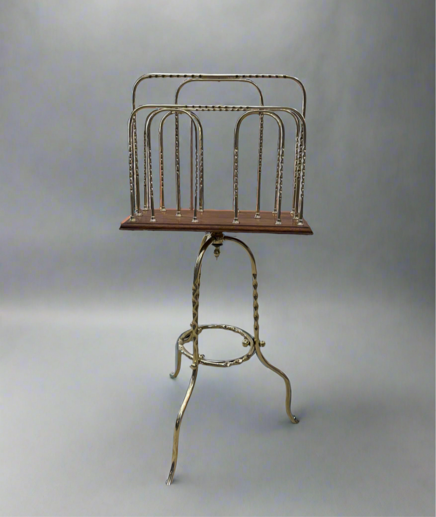 Victorian Revolving Magazine Book Stand