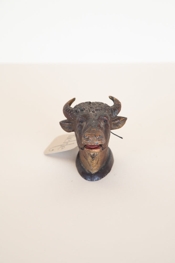 Bronze Bull Ink Pot.