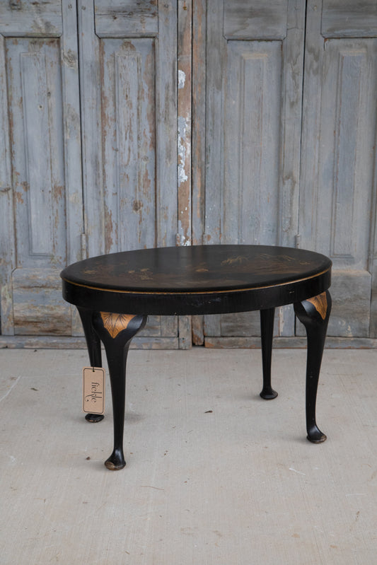 Ebonised Hand Painted Chinoiserie Coffee Table