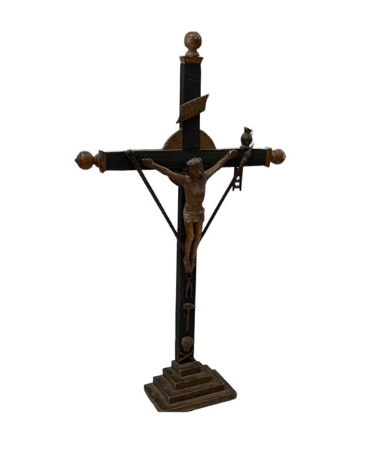 Primitive Cross with Arma Christi