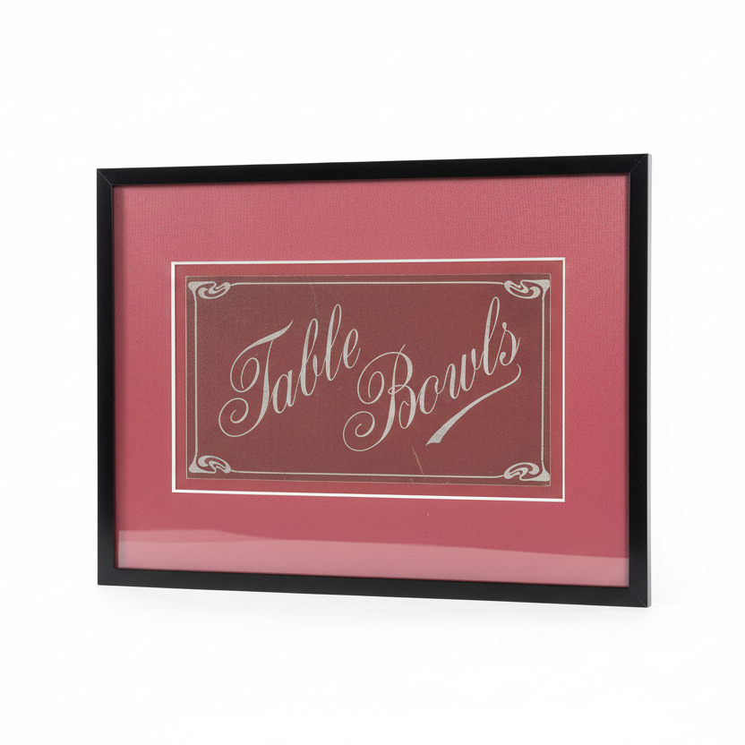 Vintage Table Bowls Game Board Framed from UK