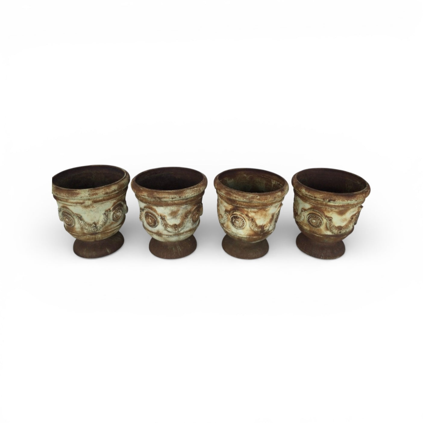 Cast Iron Urn - Redish Patina