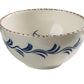 Casa Nuno Soup Bowl Blue White 3 Flowers and Vine
