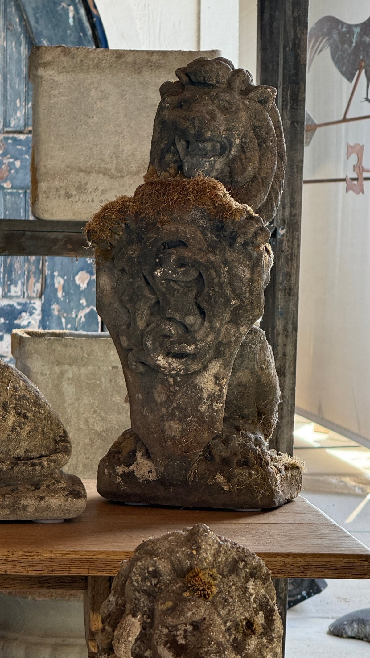 Pair of Heraldic Lions circa 1950