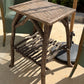 Rustic Twig Side Table with Shelf