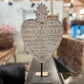 Heart on Stand Antique 1938 French Memorial Funerary Grave Marker – Isidore Hareau