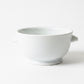 French Pillivuyt Porcelain Double-Handled Soup Bowl